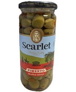 اسکارلت زیتون شور با مغز فلفل دلمه 500 گرم شیشه